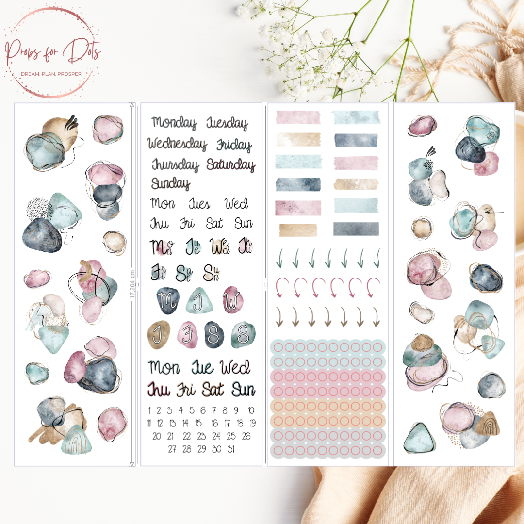 Monthly Sticker Kit: Abstract shapes