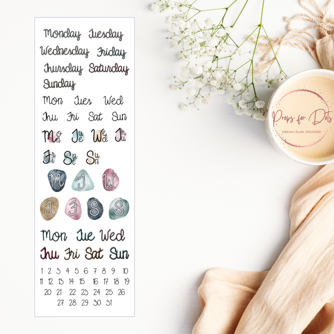 Monthly Sticker Kit: Abstract shapes