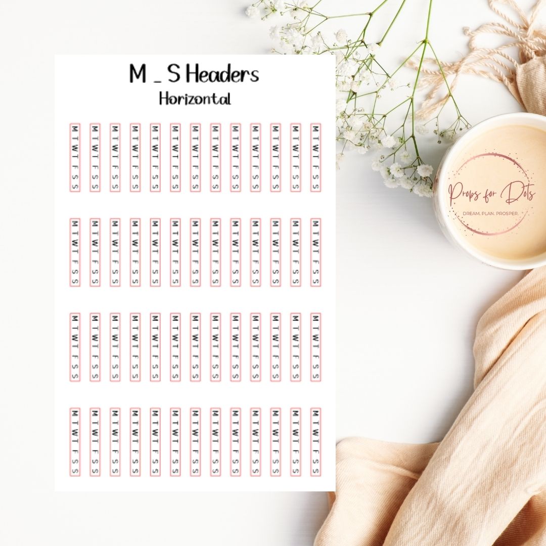 Tracker Header Stickers
