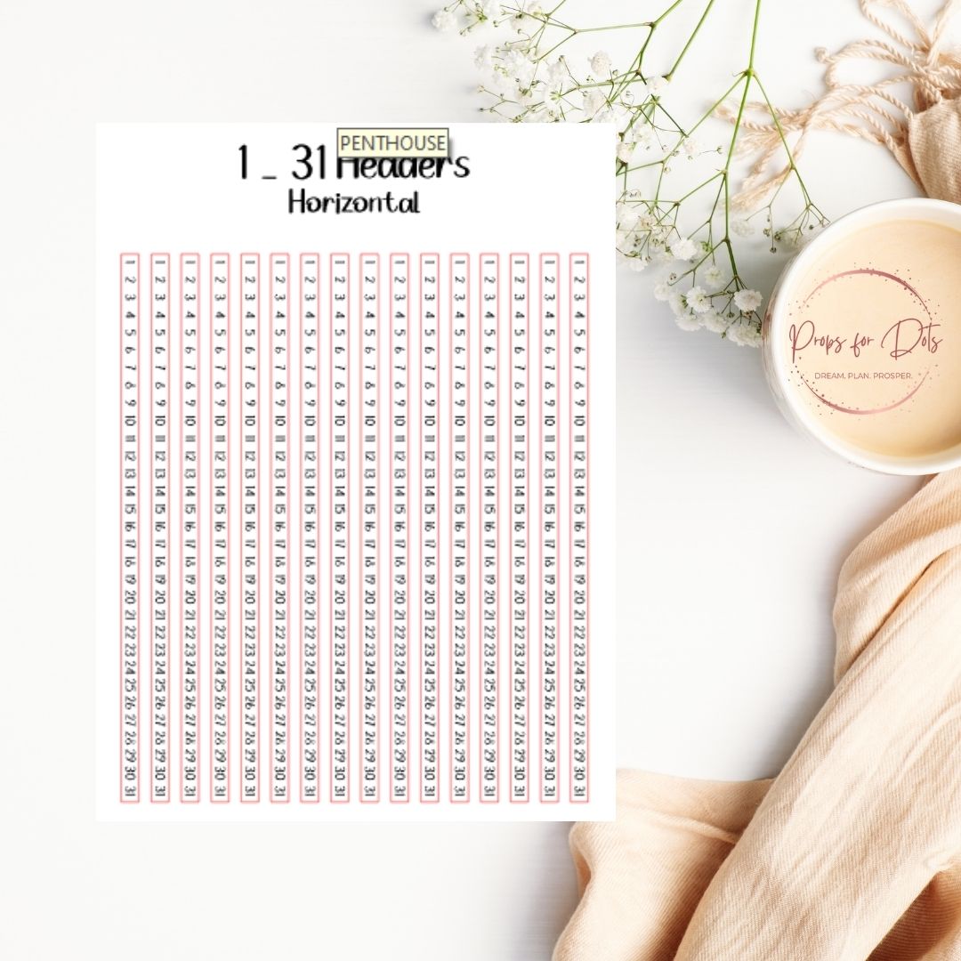 Tracker Header Stickers