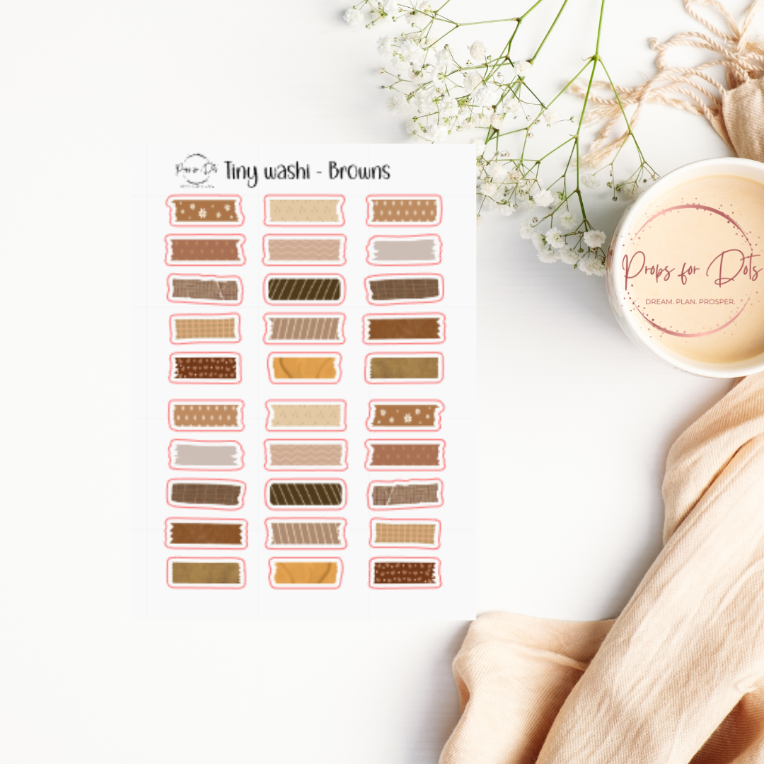 Tiny Washi Stickers