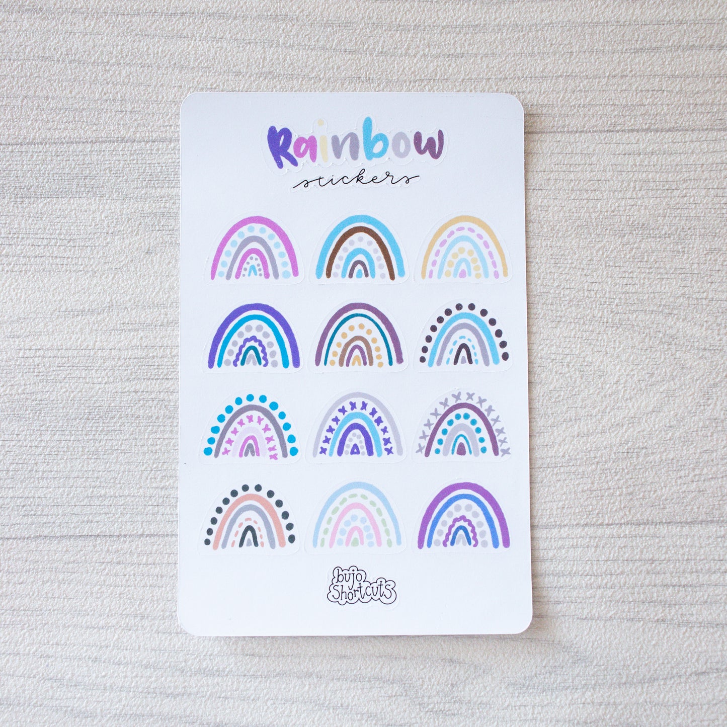 Bujo Shortcuts Rainbow collection