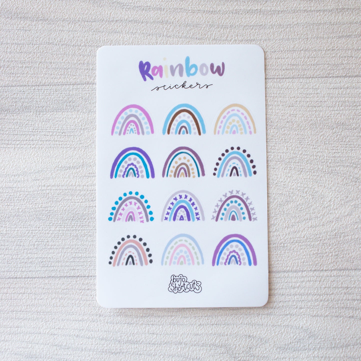 Bujo Shortcuts Rainbow collection
