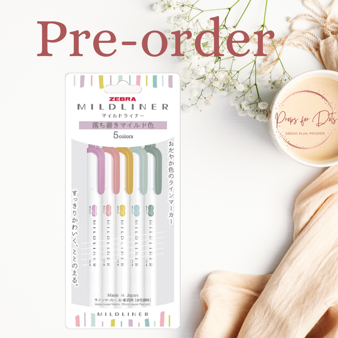 PRE-ORDER Zebra Mildliner Calm set