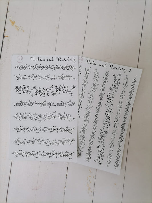 Botanical Borders stickers
