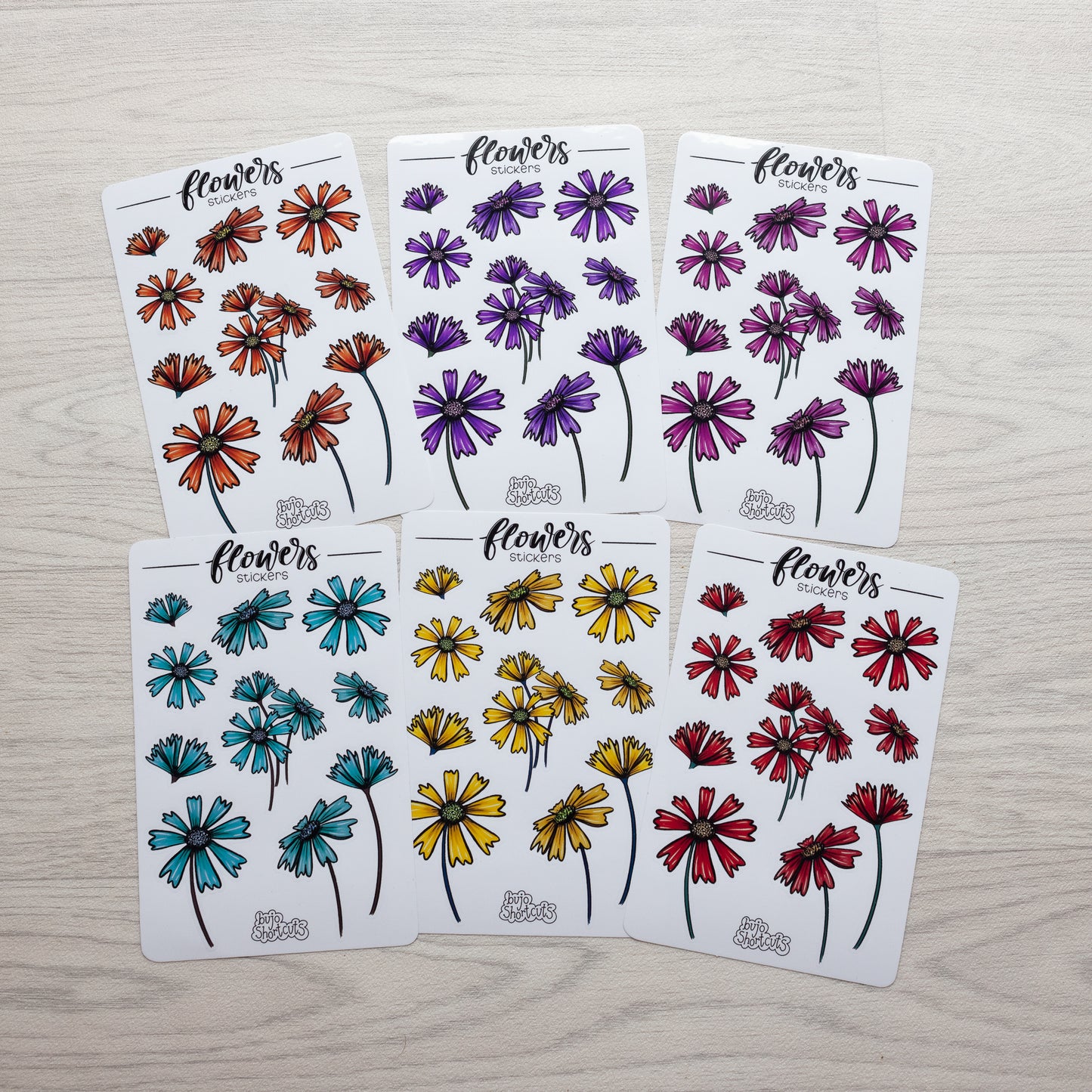 Bujo Shortcuts Loose Flowers