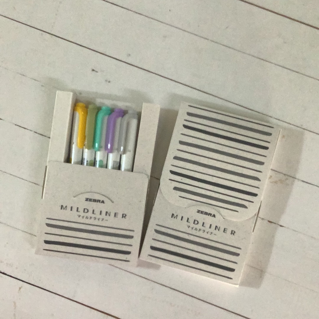 Zebra Mildliner 5 pack