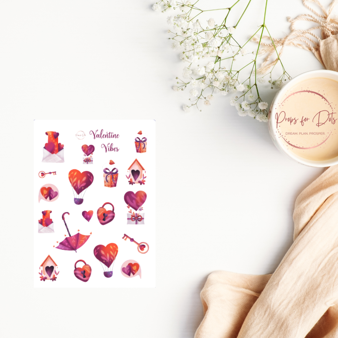 Valentine Vibes stickers