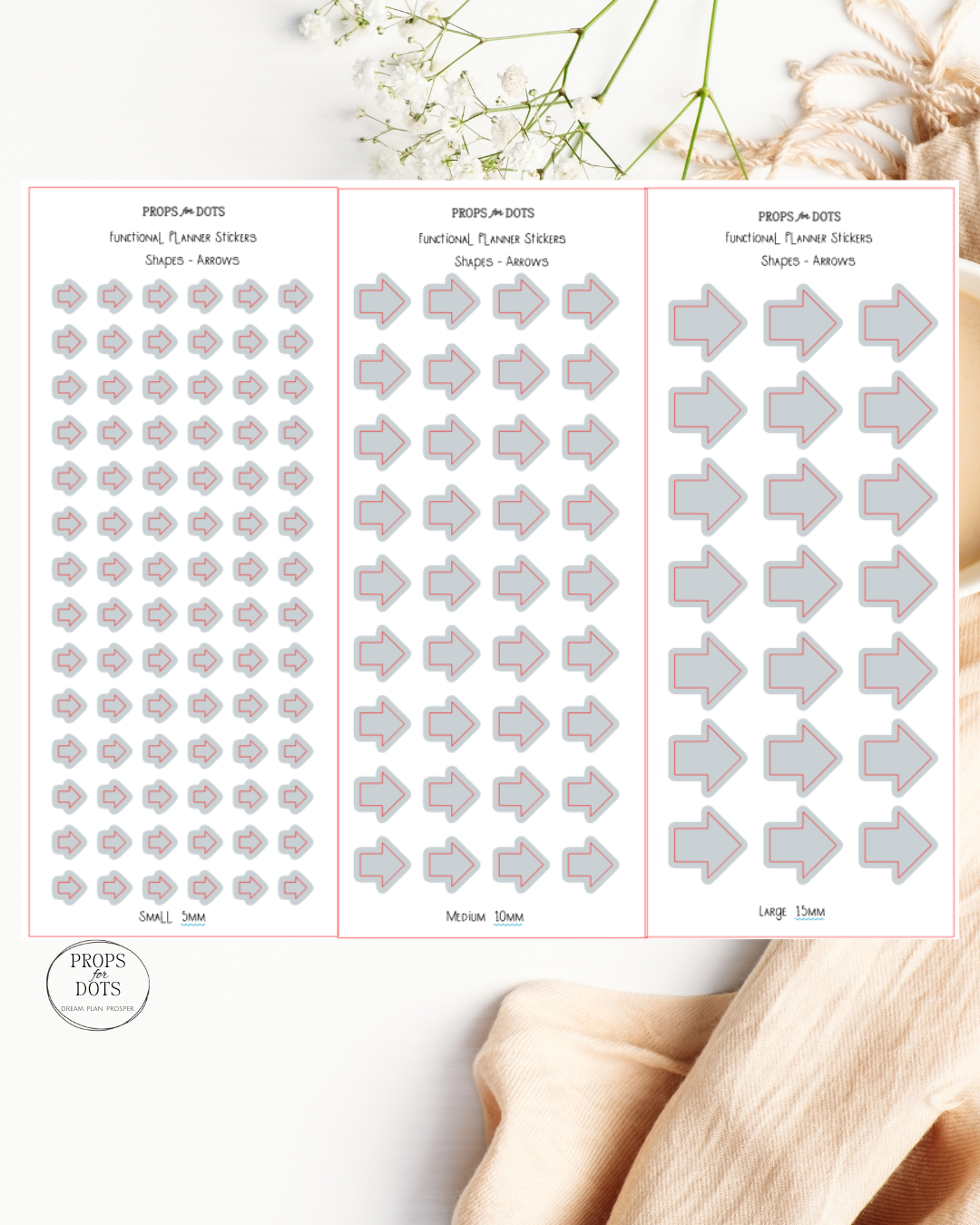 Functional Planner Shapes – Washi Sticker Set