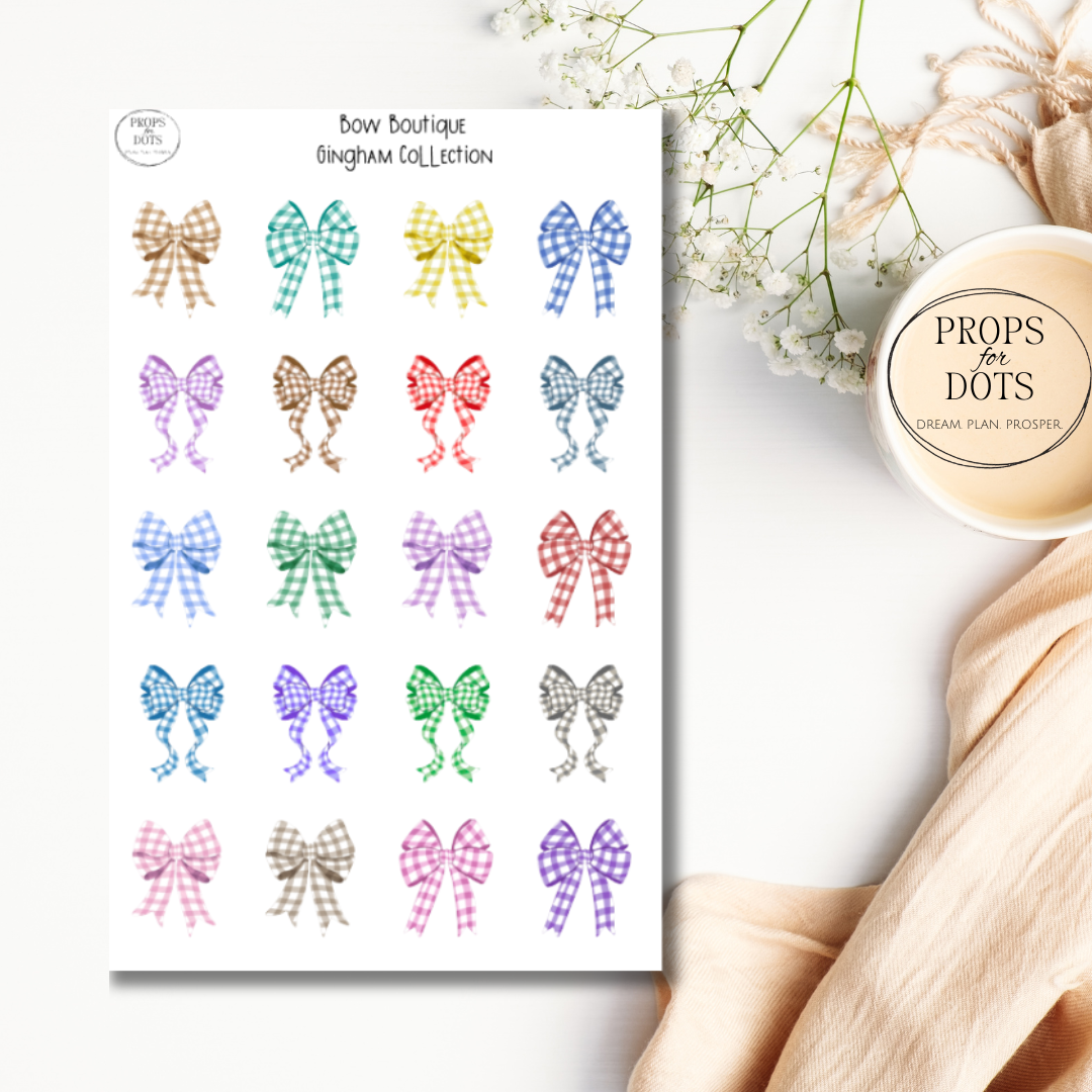 Bow Boutique | Decorative Bow Sticker Sheets