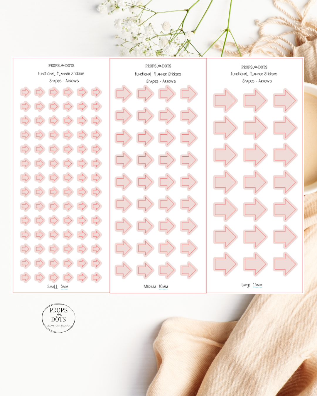 Functional Planner Shapes – Washi Sticker Set