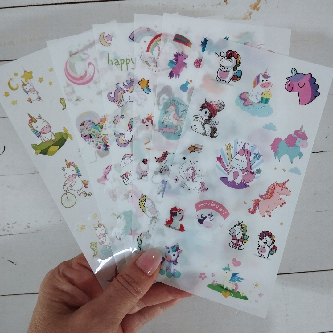 Unicorn Stickers 6-piece set