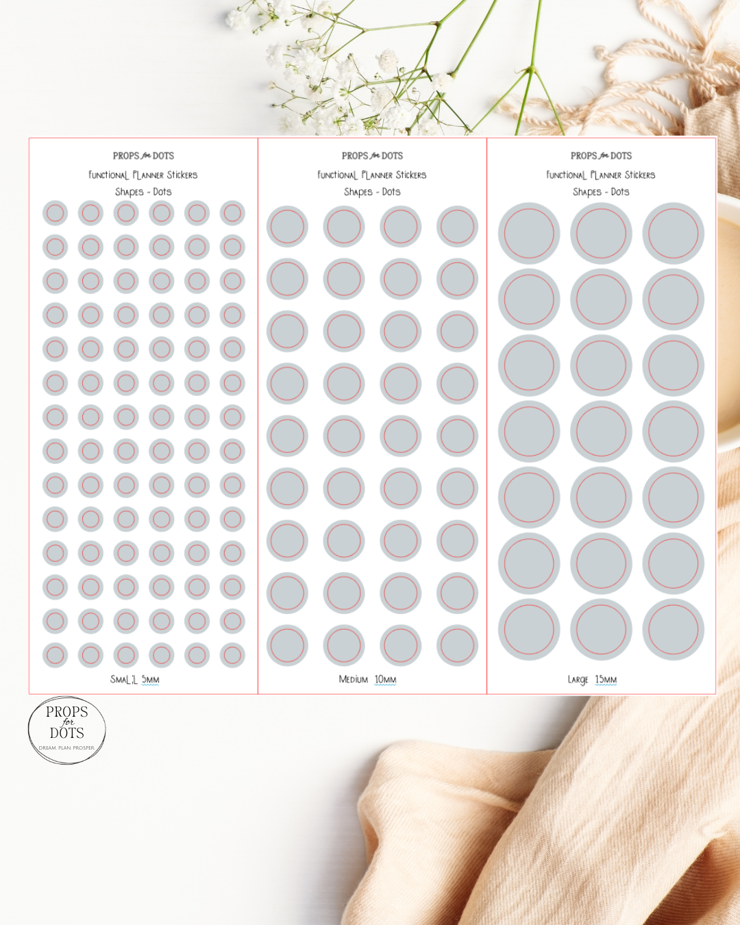 Functional Planner Shapes – Washi Sticker Set