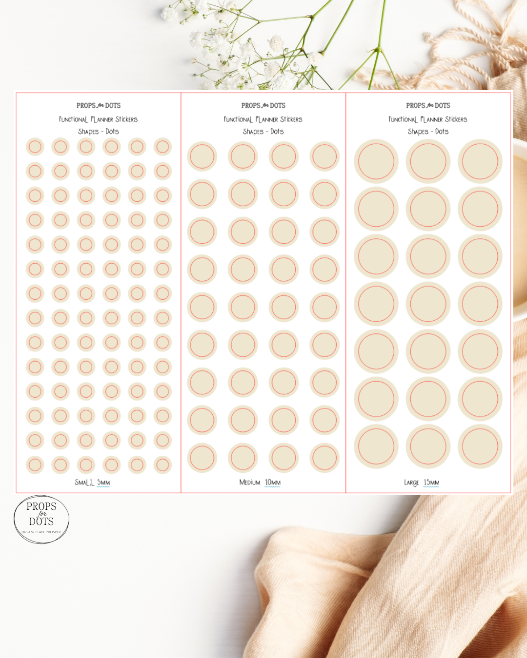 Functional Planner Shapes – Washi Sticker Set