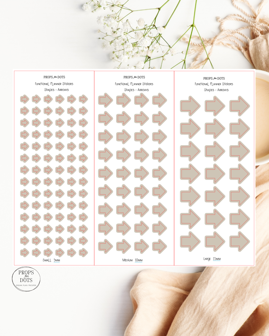 Functional Planner Shapes – Washi Sticker Set
