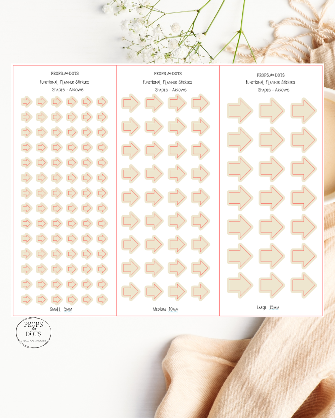 Functional Planner Shapes – Washi Sticker Set