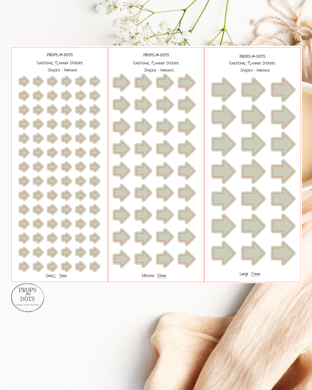 Functional Planner Shapes – Washi Sticker Set