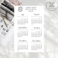 2026 Calendar stickers
