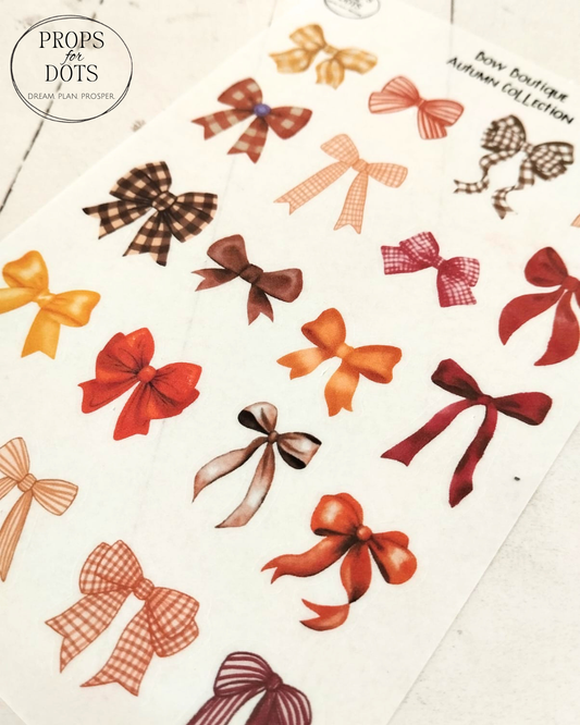 Bow Boutique | Decorative Bow Sticker Sheets