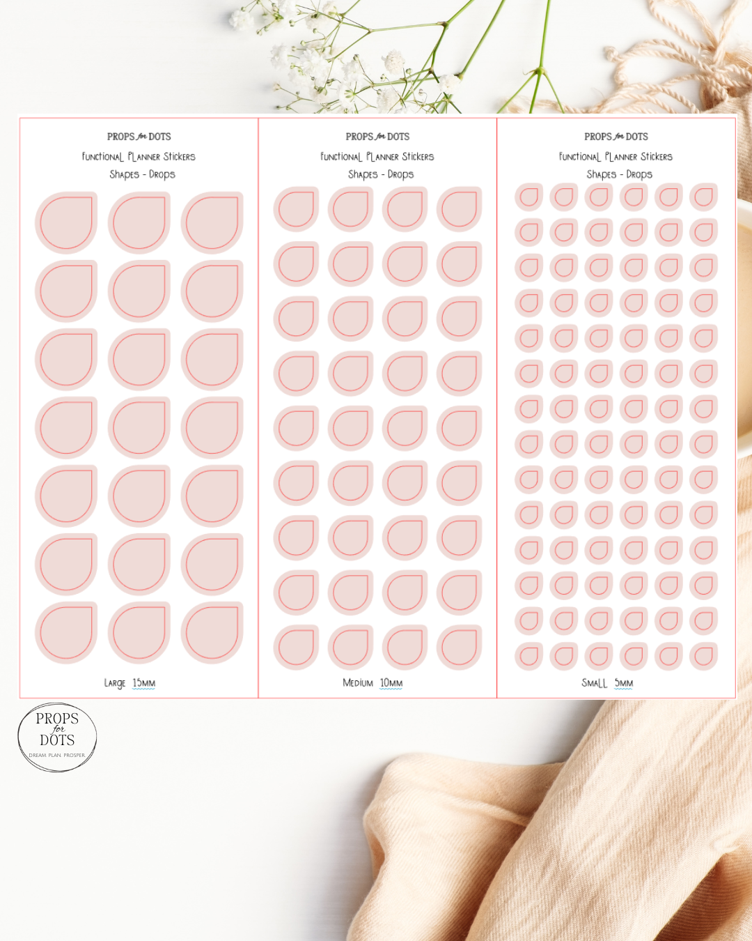 Functional Planner Shapes – Washi Sticker Set