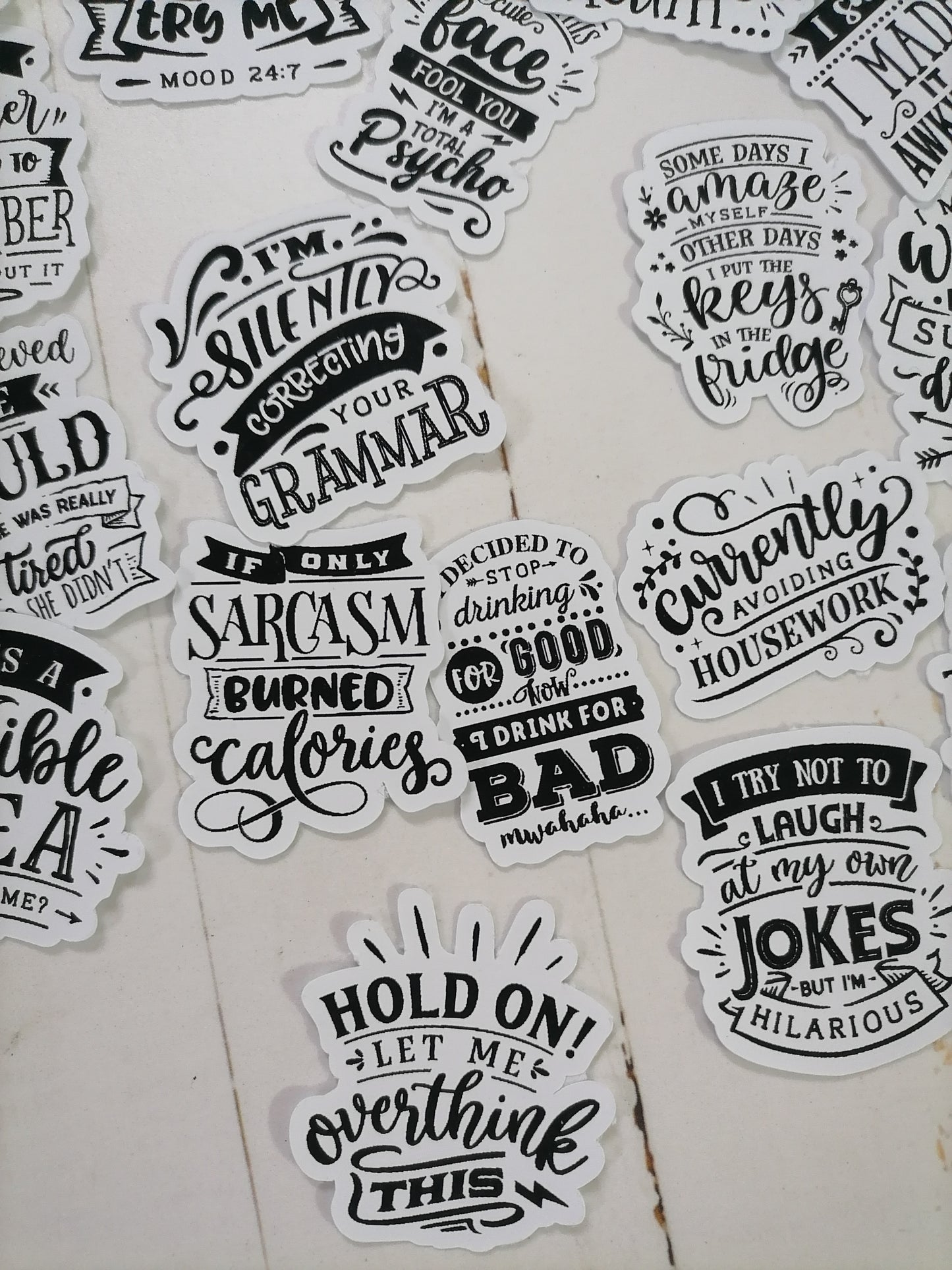 Stickers: Hand Lettered Sassy Snippets