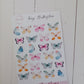 Watercolor Butterfly stickers