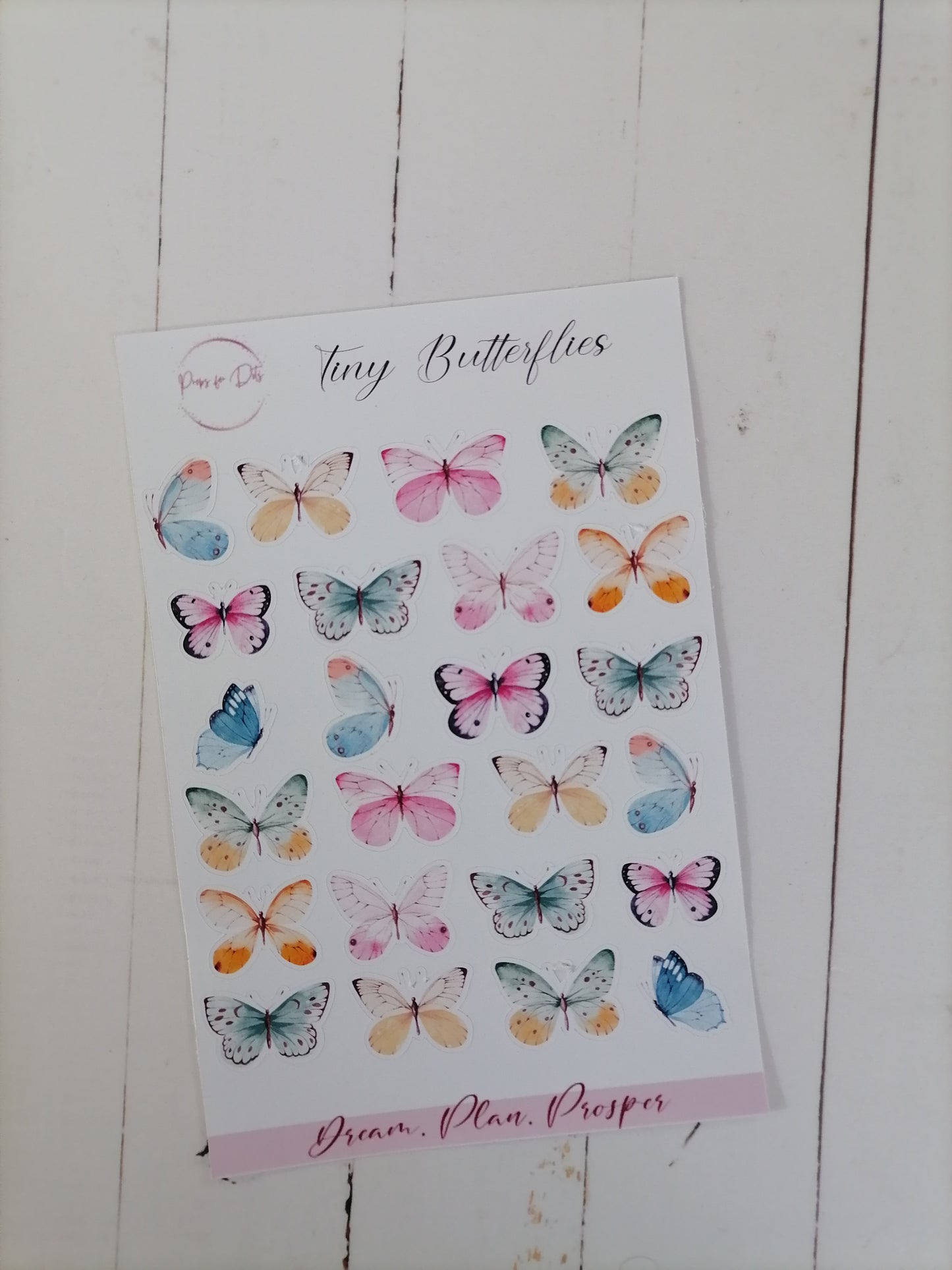 Watercolor Butterfly stickers