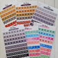 Number flags Stickers