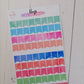 Number flags Stickers