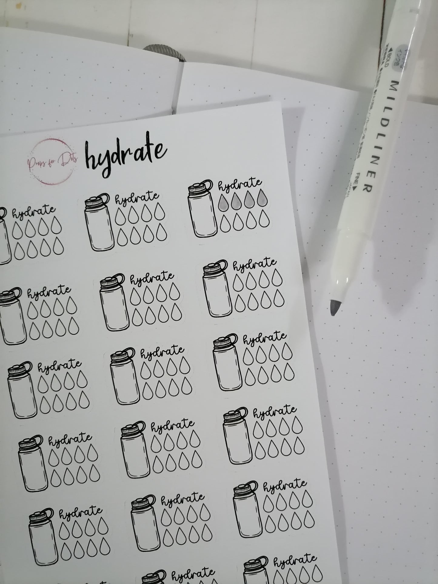 Hydrate Stickers