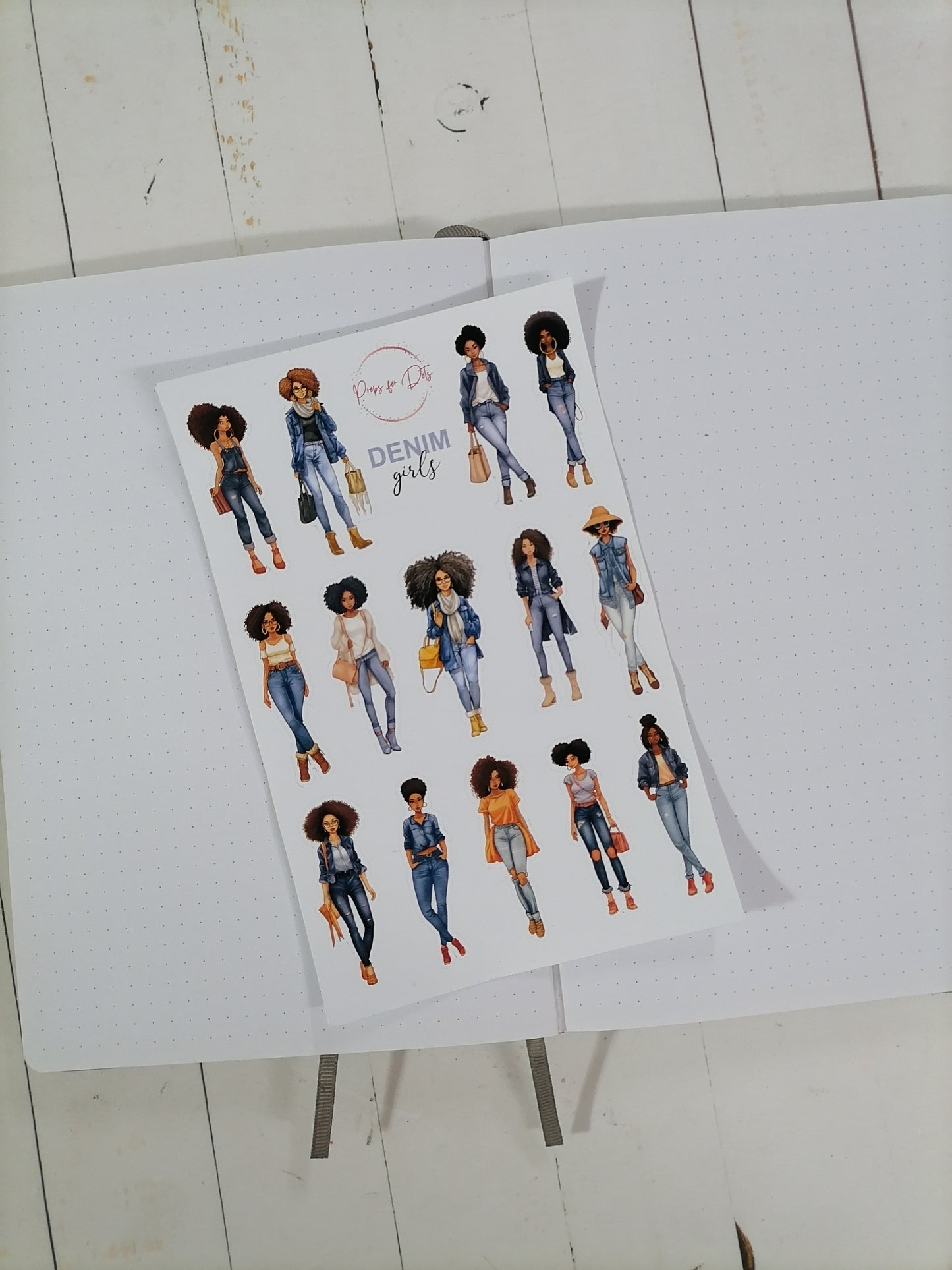 Denim Girls Stickers