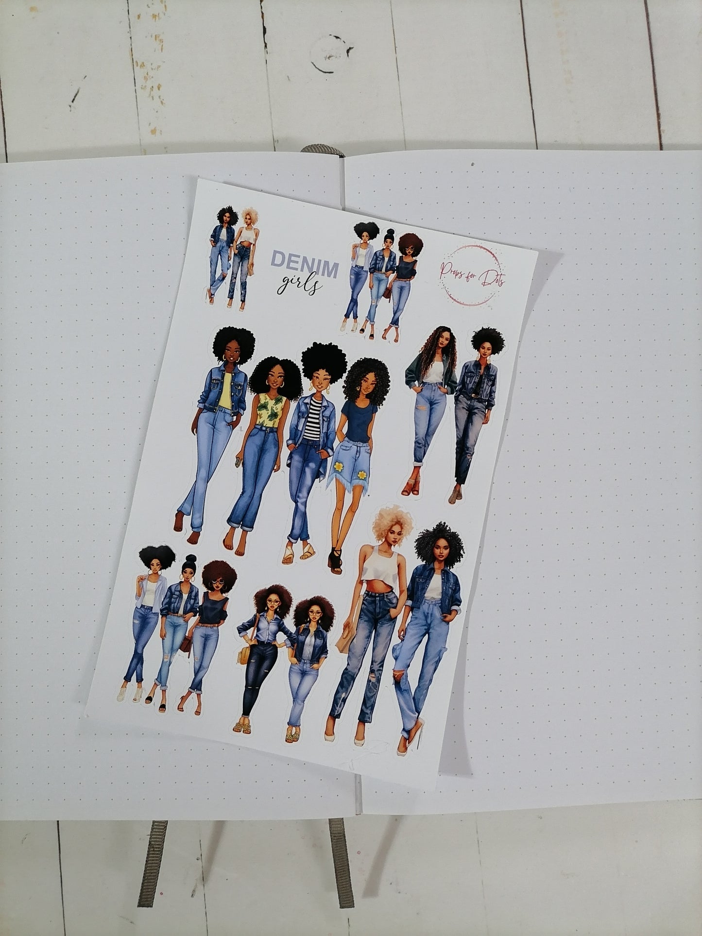 Denim Girls Stickers