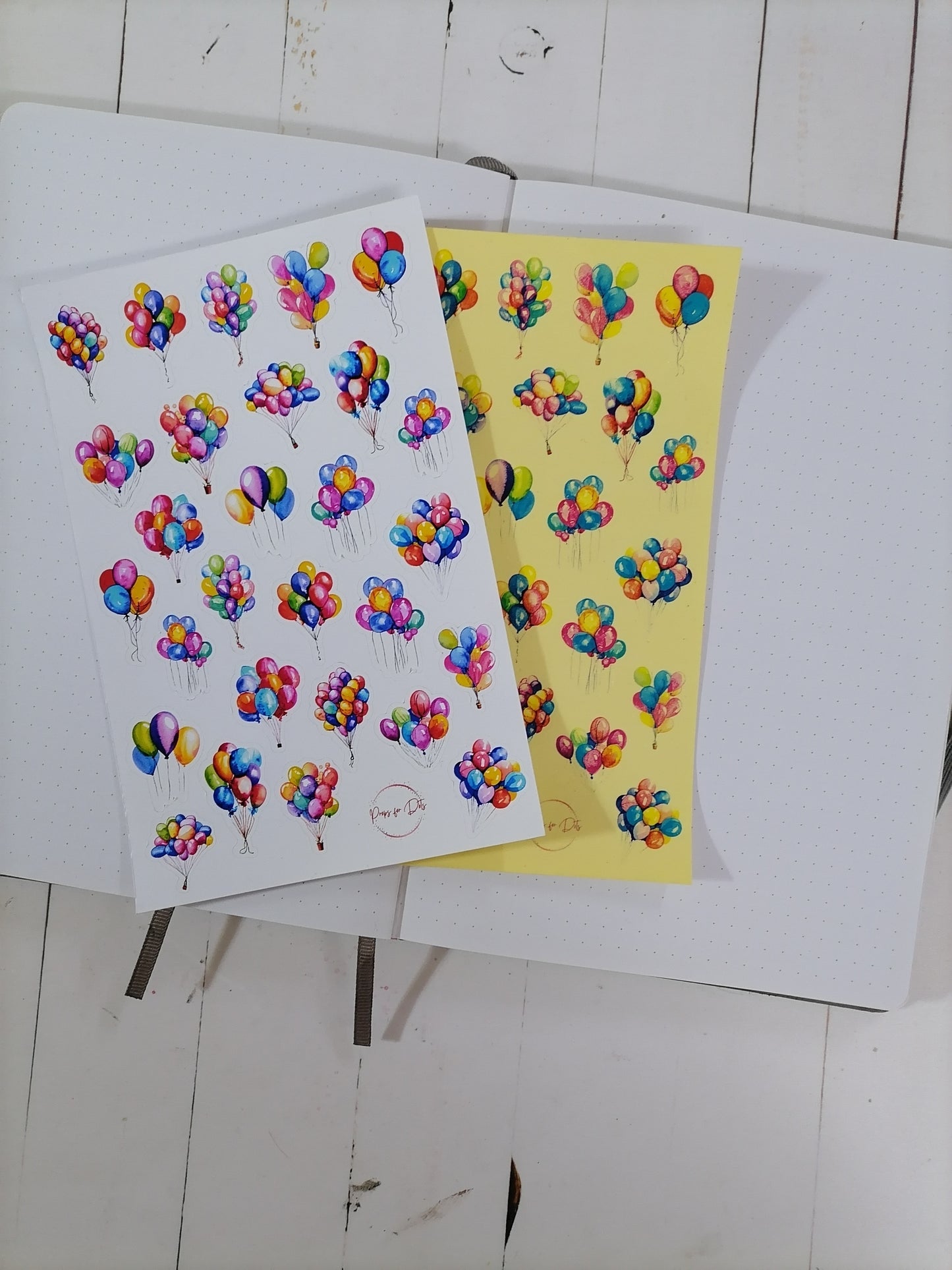 Watercolor Balloon Stickers