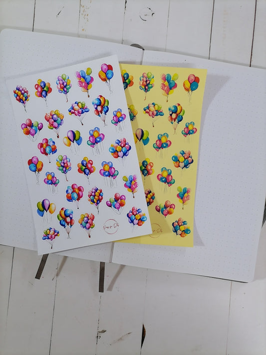 Watercolor Balloon Stickers