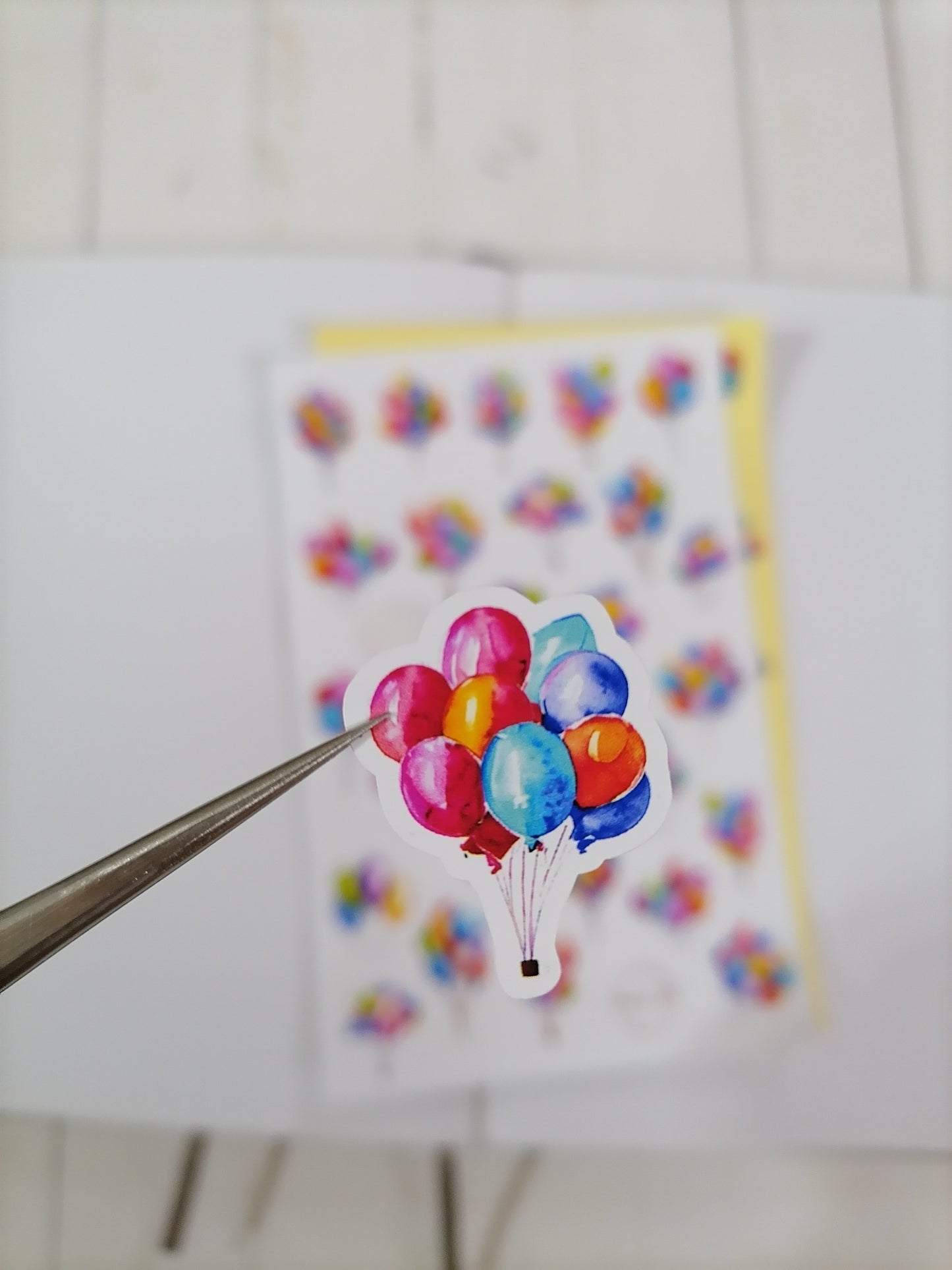 Watercolor Balloon Stickers