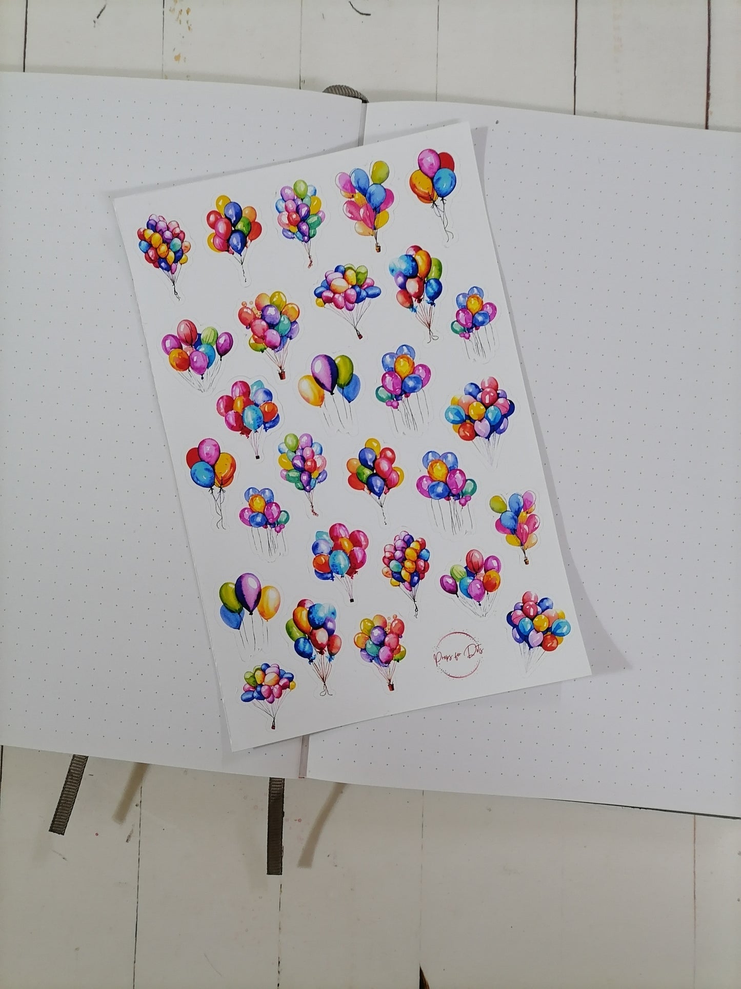 Watercolor Balloon Stickers