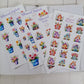 Whimsical Watercolor Stickers