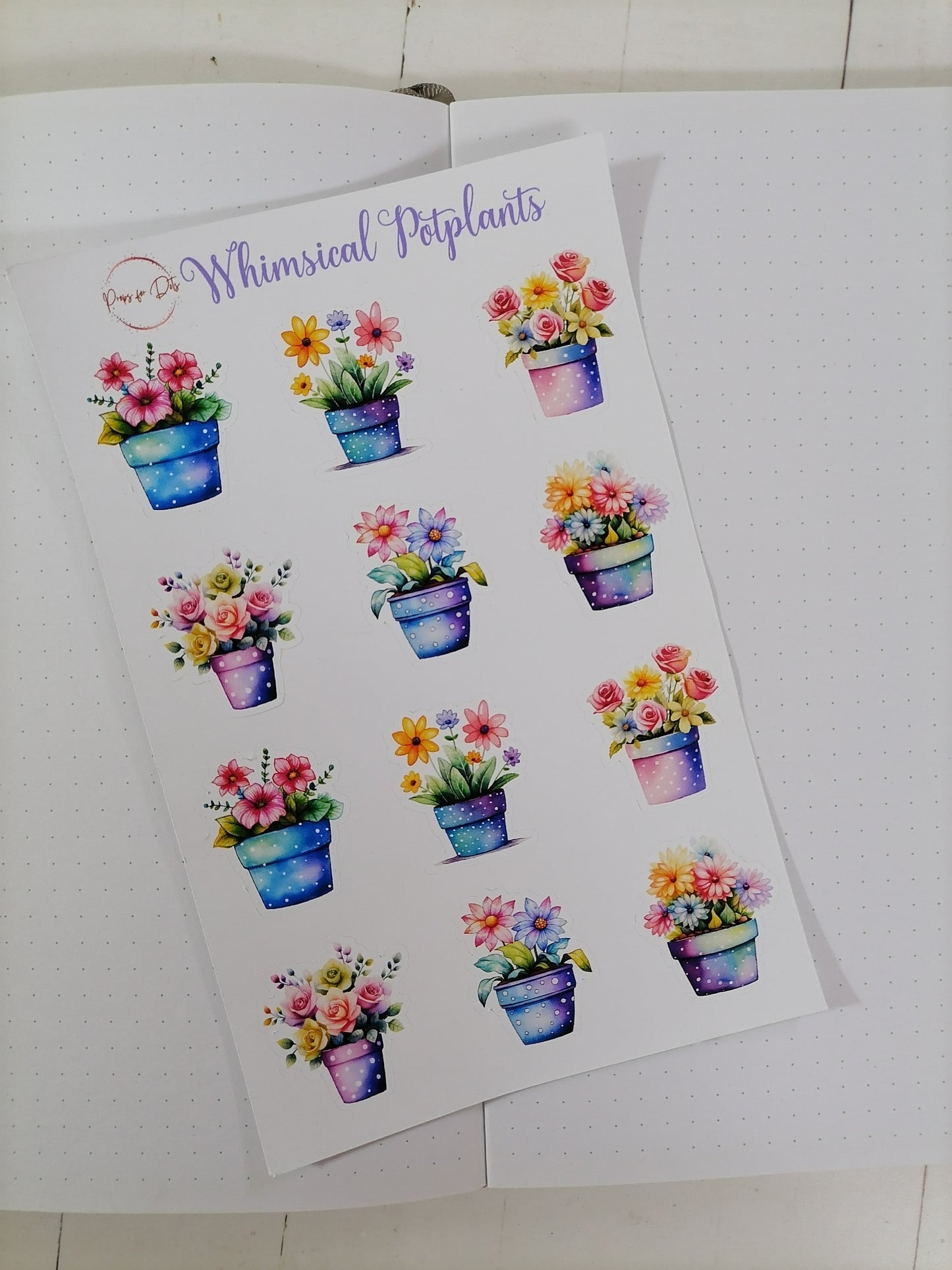 Whimsical Watercolor Stickers