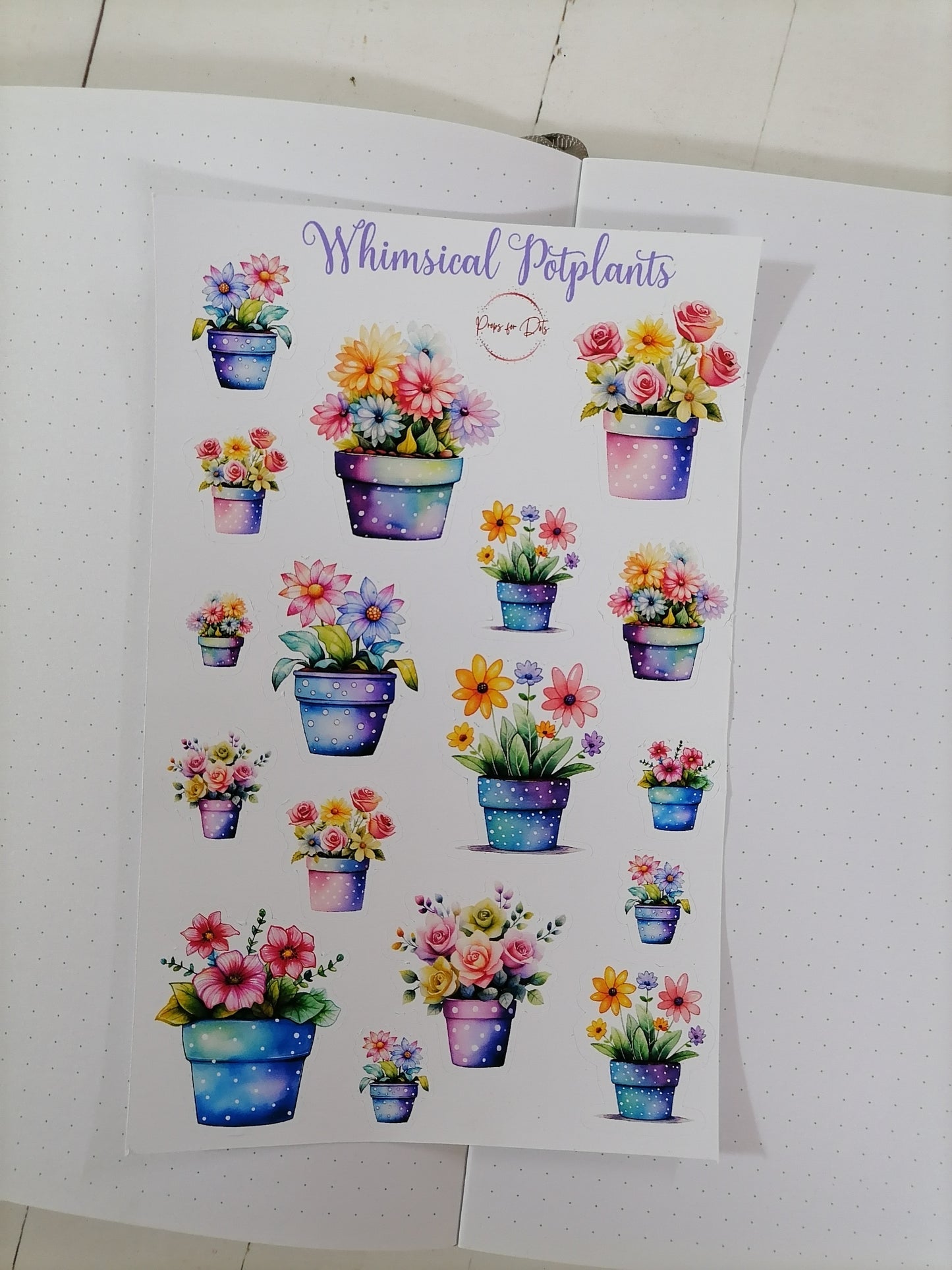 Whimsical Watercolor Stickers