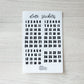 Bujo Shortcuts Journal Date Stickers