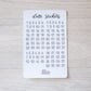 Bujo Shortcuts Journal Date Stickers
