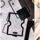Black & White Layering Frames PET Stickers