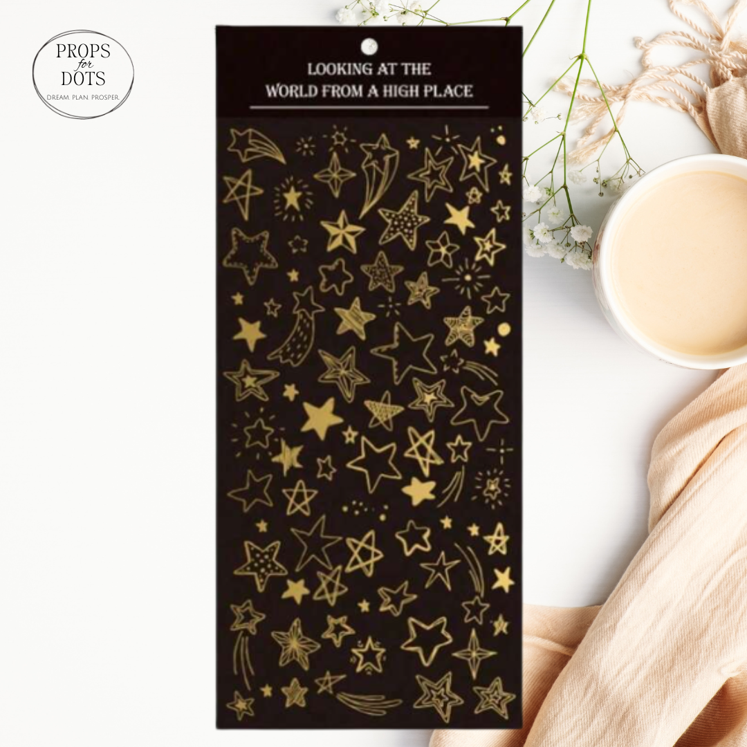 Celestial & Space-Themed Decorative Sticker Sheet