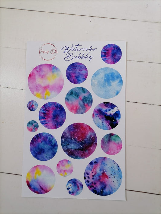 Watercolor Bubbles