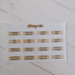 Monthly Tabs