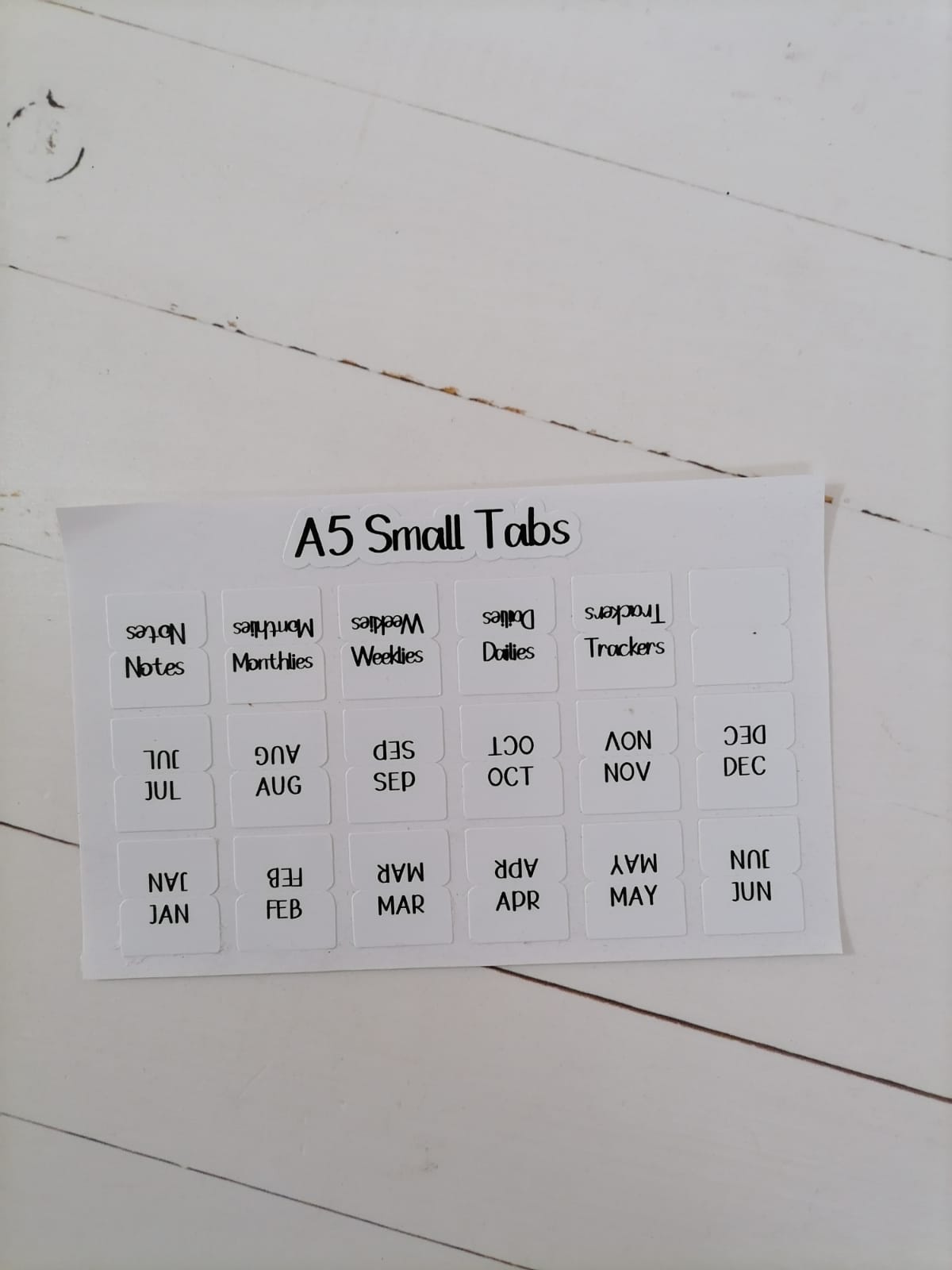 Monthly Tabs