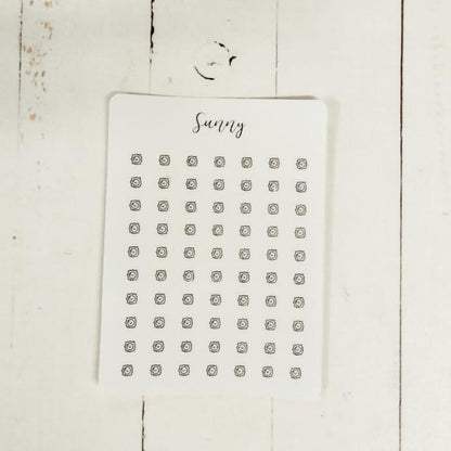 Weather Icon Stickers: 5mm