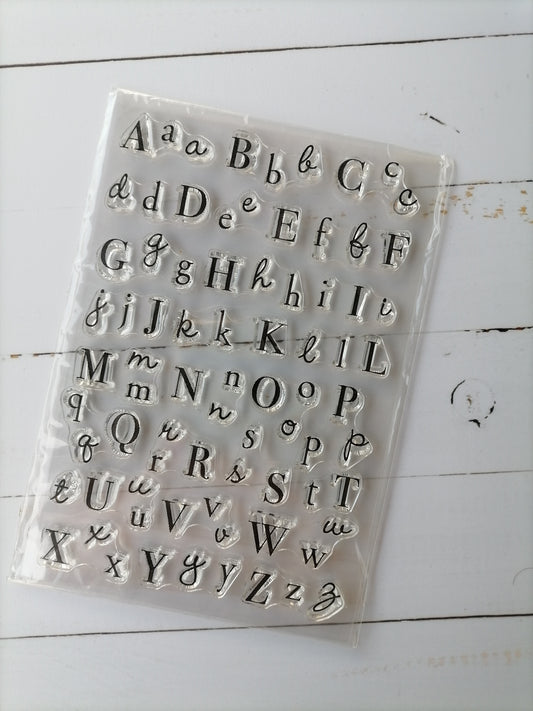 Cling stamps: Fonts