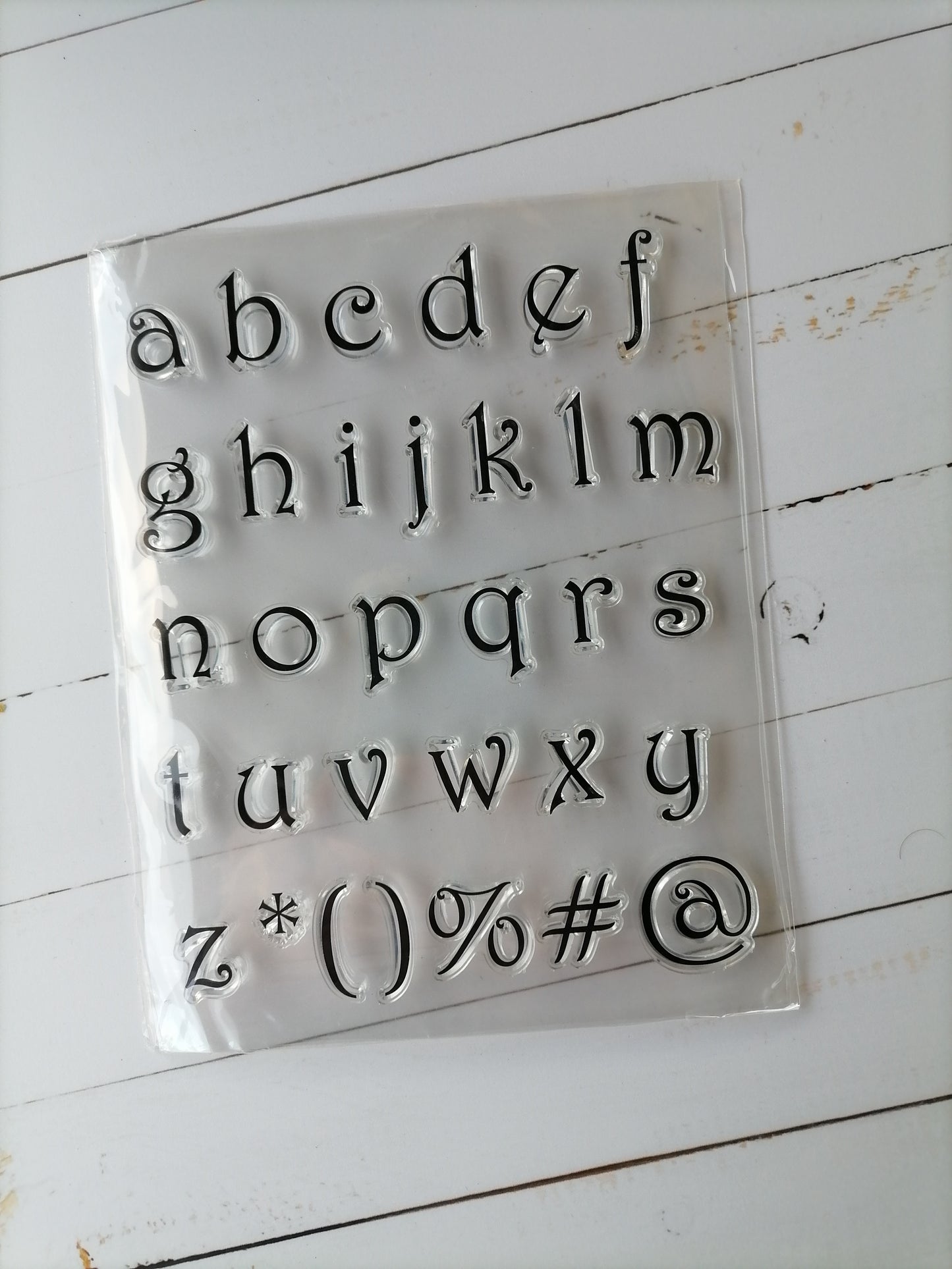 Cling stamps: Fonts