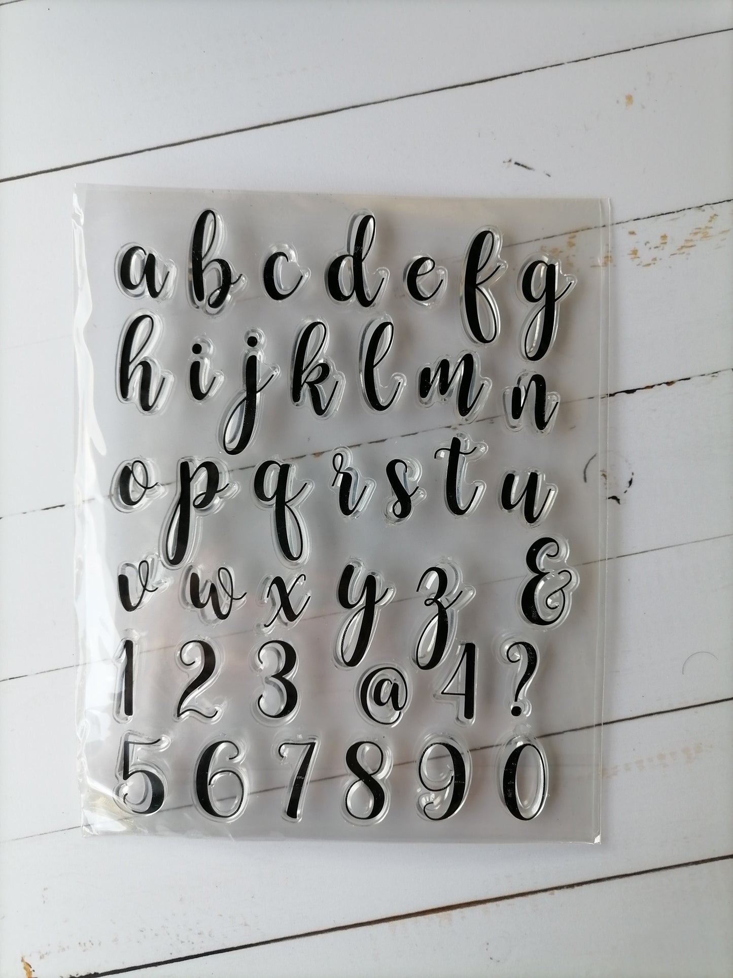 Cling stamps: Fonts